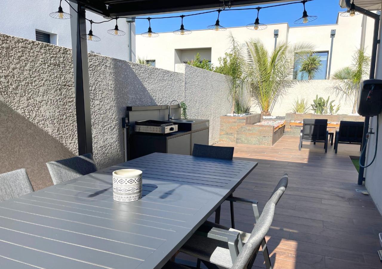 Villa Contemporaine Avec Piscine Chauffee Proche Des Plages Sauvian المظهر الخارجي الصورة