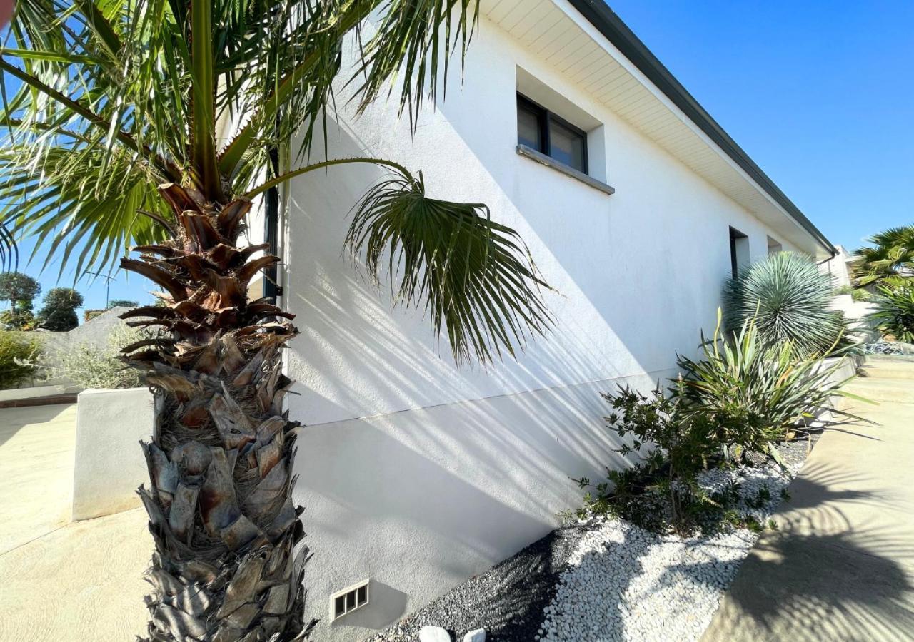 Villa Contemporaine Avec Piscine Chauffee Proche Des Plages Sauvian المظهر الخارجي الصورة