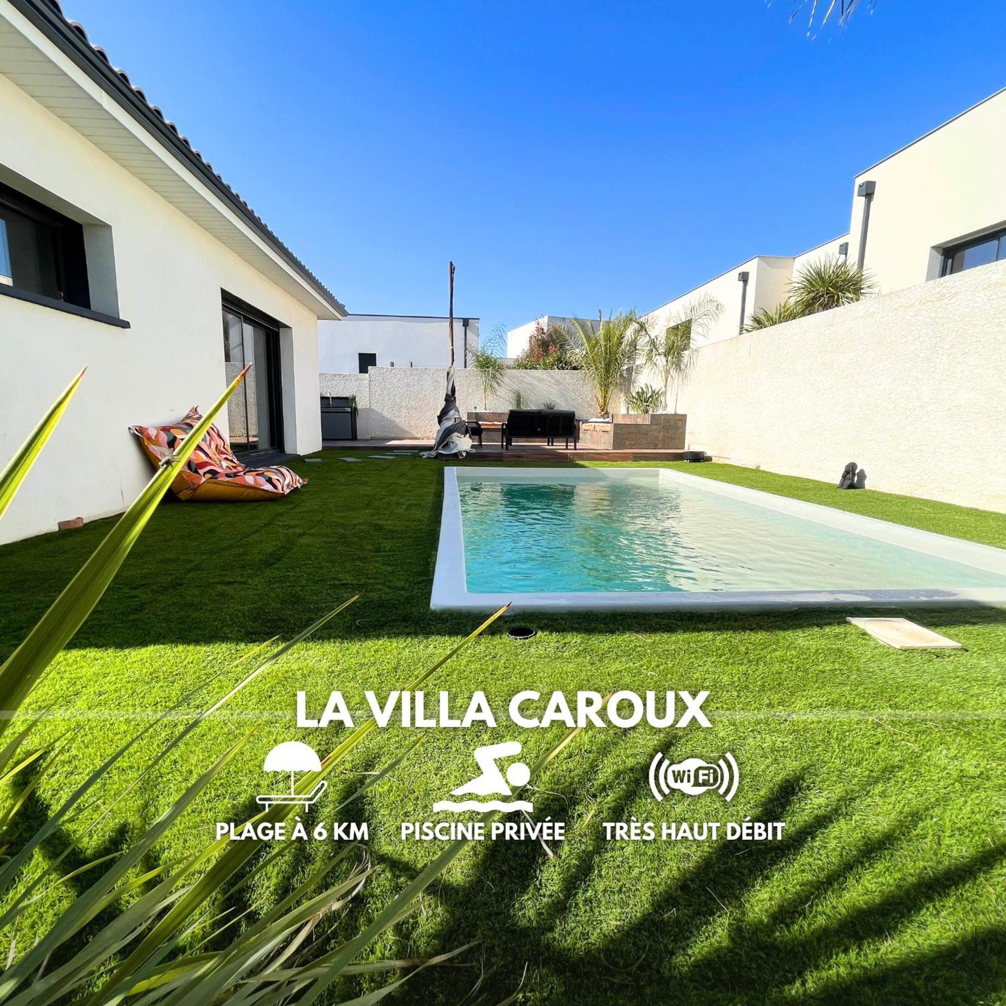 Villa Contemporaine Avec Piscine Chauffee Proche Des Plages Sauvian المظهر الخارجي الصورة